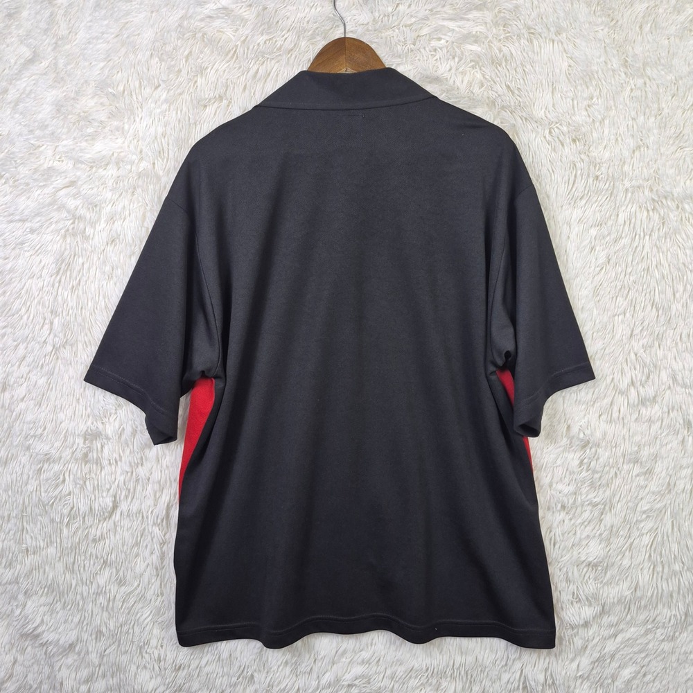 Tonic Clothing BC Ethic Mens XL Red Black Tribal Bowling Shirt USA Made - Picture 3 of 8